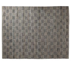 Alfombra Tibet yute negro 240x340 cm