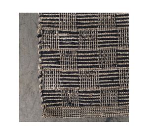 Alfombra Tibet yute negro 240x340 cm