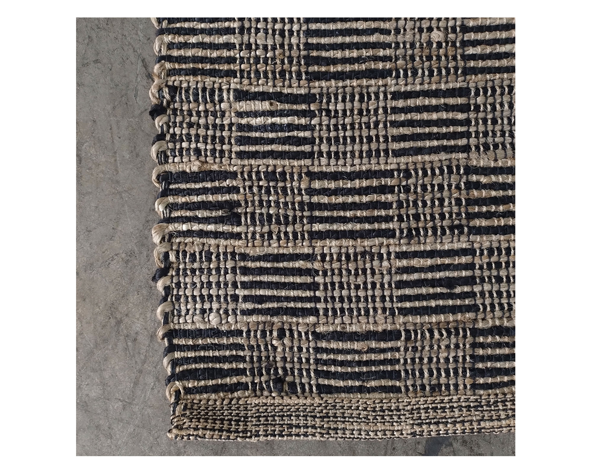 Alfombra Tibet Yute Negro 240x340 cm