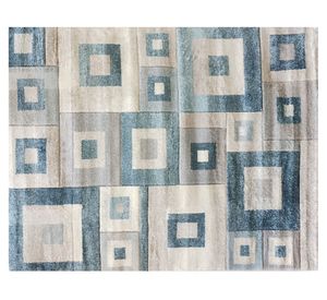 Alfombra carv Evolution polipropileno azul 170x230 cm