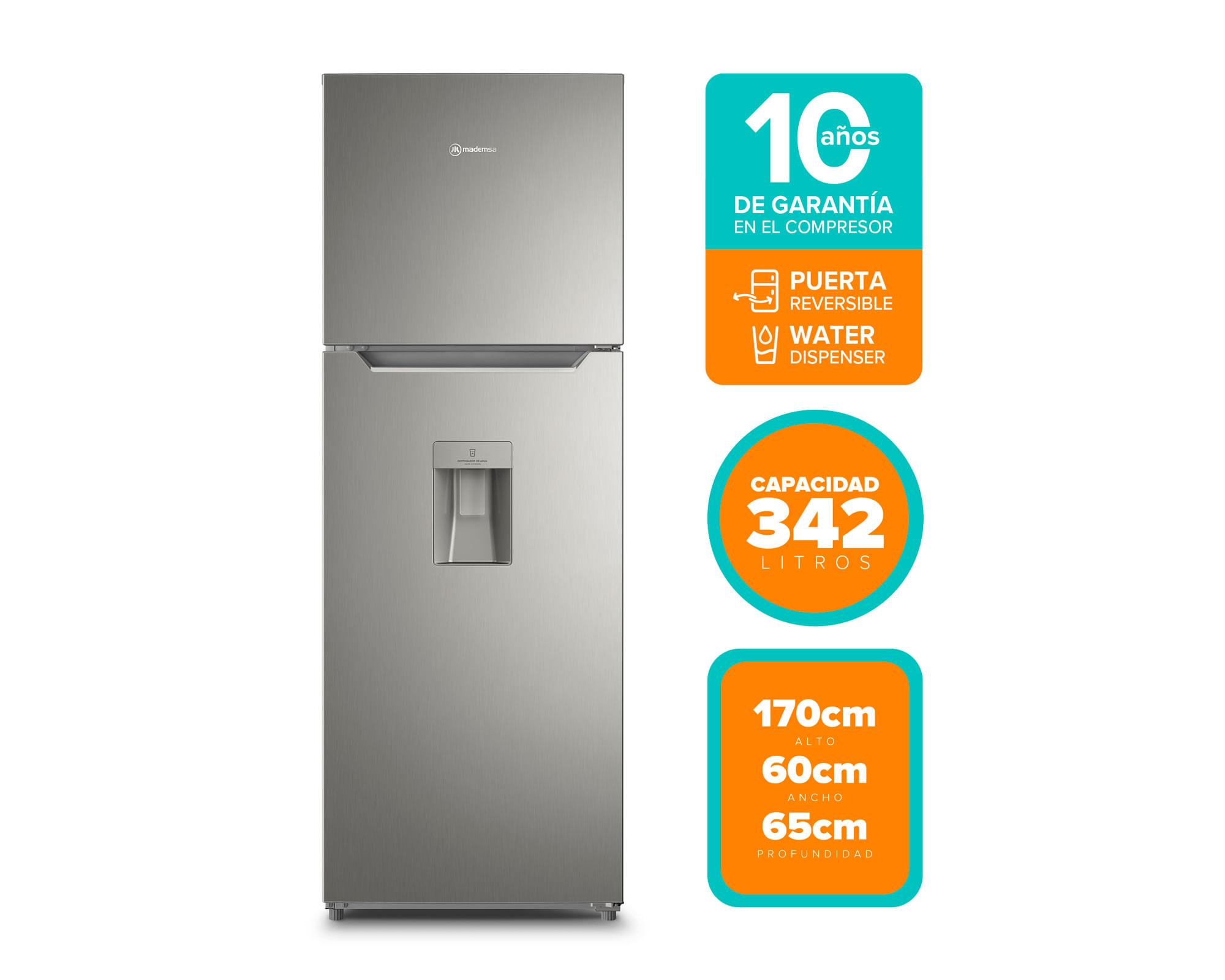 Refrigerador No Frost 251L Altus 1250 Mademsa