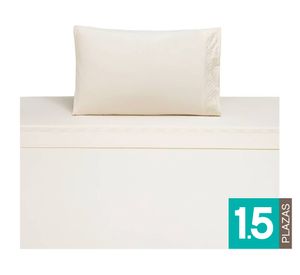 Sábanas 1.5 plazas Wolf crema