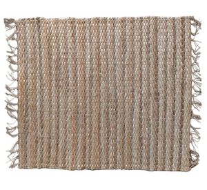 Bajada de cama Handmade yute beige 60x90 cm