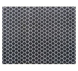 Alfombra grande Kala D1 PVC negro 160x230 cm