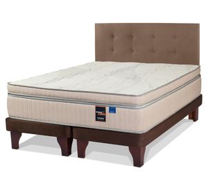 Cama europea Máximo Cobre king base dividida + respaldo Royal café