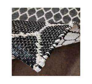 Alfombra grande Kala D1 PVC negro 160x230 cm