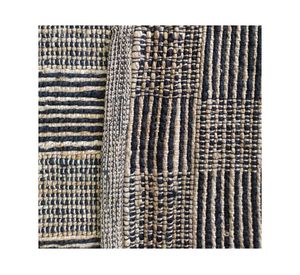 Alfombra grande Tibet yute negro 160x230 cm