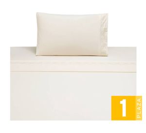 Sábanas 1 plaza Wolf crema
