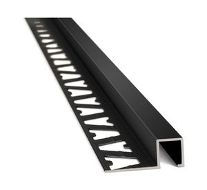 Guardacanto Quad 12x10mmx2.5m negro mate