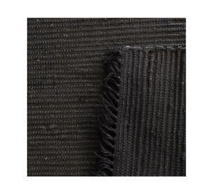 Alfombra grande Handmade yute negro 160x230 cm