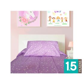 Plumón 1.5 plazas Space morado
