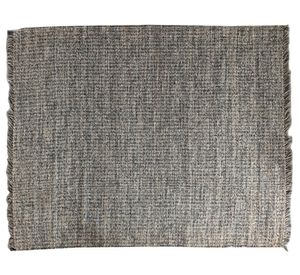 Alfombra grande Empty yute melange/negro 160x230 cm