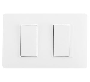 Placa armada interruptor 10A 9/24 Luzica blanco Bticino