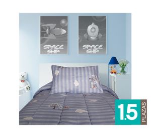 Plumón 1.5 plazas Dreams celeste