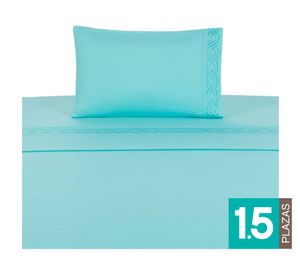 Sábanas 1.5 plazas Waterspout celeste