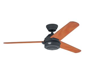 Ventilador techo reversible 52'' 67W Carrera castaño o grafito Hunter