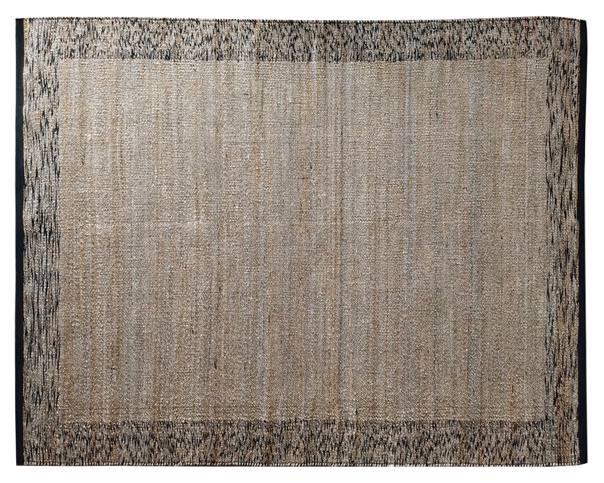 Idetex Alfombra grande Melange yute negro/beige 240x340 cm