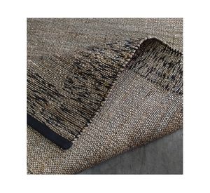Alfombra grande Melange yute negro/beige 240x340 cm
