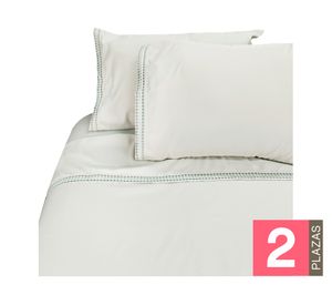 Juego de sábanas 2 plazas poliéster verde