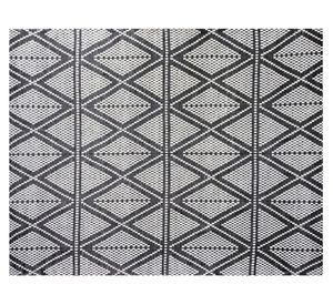 Alfombra grande Kala D3 PVC negro 160x230 cm