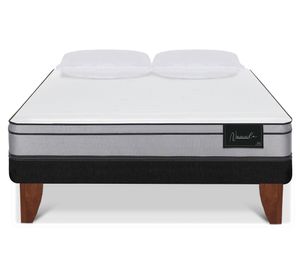 Cama europea 2 plazas Nuvola + 2 almohadas