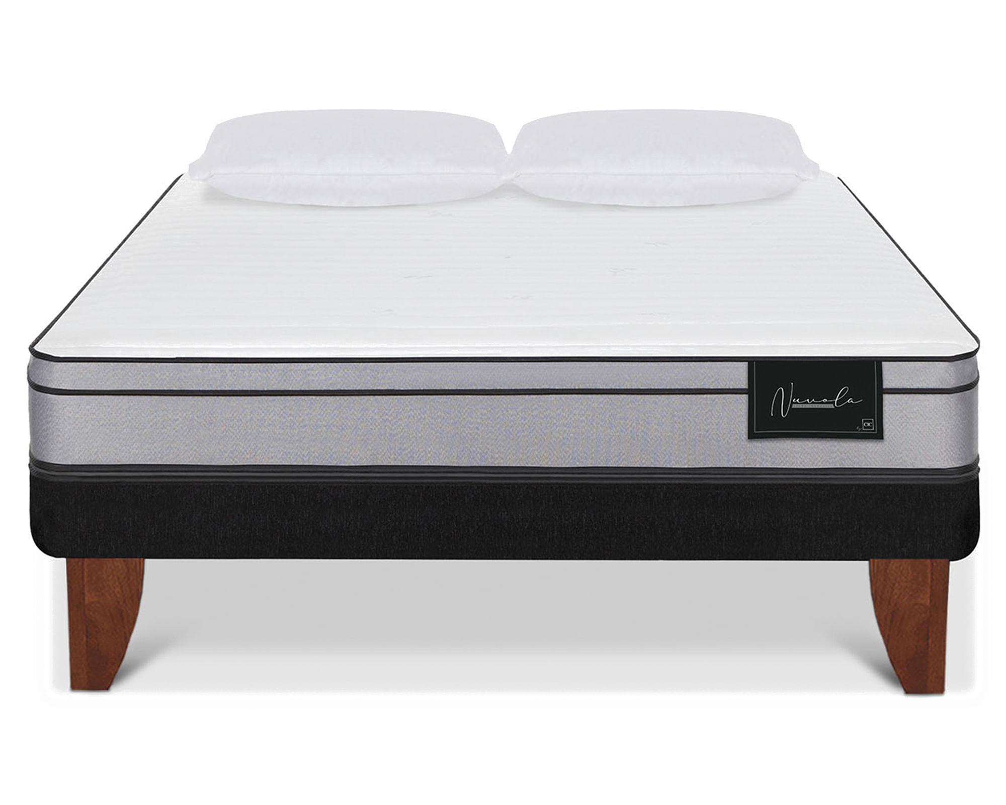 CIC Cama europea 2 plazas Nuvola + 2 almohadas