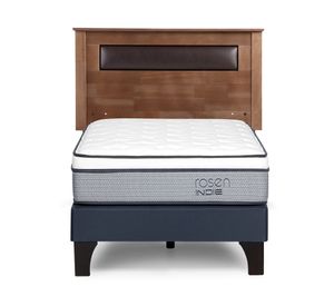 Cama europea Indie 1.5 plazas + Respaldo Ferrara