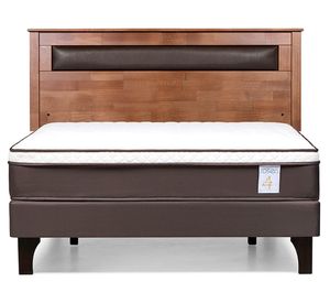 Cama europea 2 plazas New Style 4 Plus + respaldo Ferrara