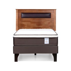Cama europea 1.5 plazas New Style 4 Plus + respaldo Ferrara
