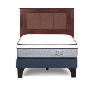 Cama europea Indie 1 plaza + respaldo Rachel
