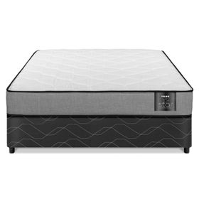 Cama europea 2 plazas x 190 cm gris Star