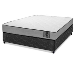 Cama europea 2 plazas x 190 cm gris Star