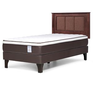 Cama europea 1.5 plazas New Style 4 Plus + Respaldo Rachel