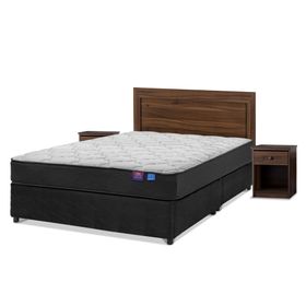 Cama americana Therapedic Plus 2 plazas base dividida + set muebles Asturias