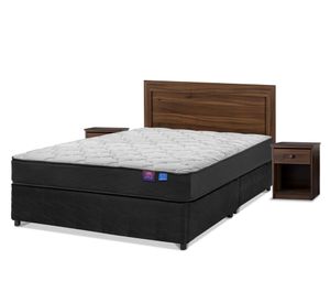 Cama americana Therapedic Plus 2 plazas base dividida + set muebles Asturias