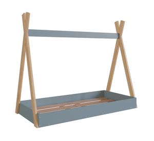 Cama transición infantil Montessori azul