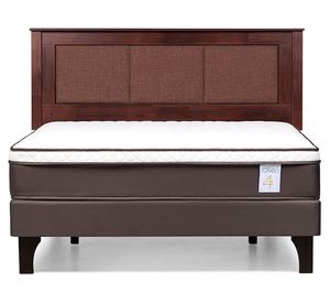 Cama europea 2 plazas New Style 4 Plus + respaldo Rachel