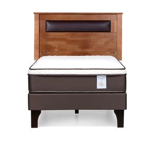 Cama europea 1 plaza New Style 4 Plus + Respaldo Ferrara