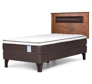 Cama europea 1 plaza New Style 4 Plus + Respaldo Ferrara