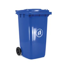 Basurero cuadrado azul 240 lt