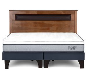 Cama europea Indie 2 plazas base dividida + respaldo Ferrara