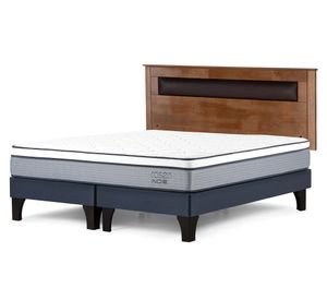 Cama europea Indie 2 plazas base dividida + respaldo Ferrara