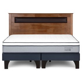 Cama europea Indie King + respaldo Ferrara