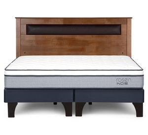 Cama europea Indie King + respaldo Ferrara