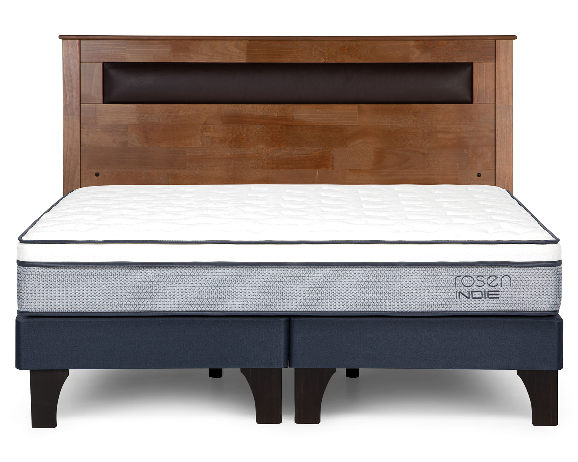 Rosen Cama europea Indie King + respaldo Ferrara