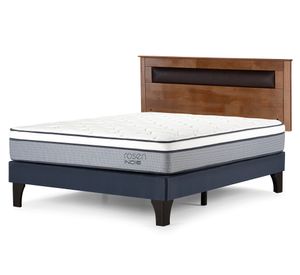 Cama europea Indie 2 plazas base normal + Respaldo Ferrara