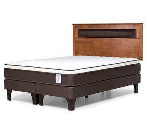 Cama europea King New Style 4 Plus base dividida + respaldo Ferrara