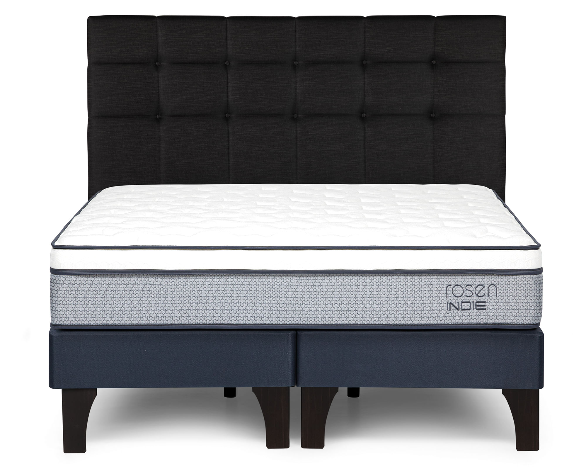 Rosen Cama europea Indie King + respaldo Issey