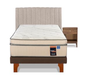 Cama europea 1.5 plazas Maximo Cobre + set Atenas