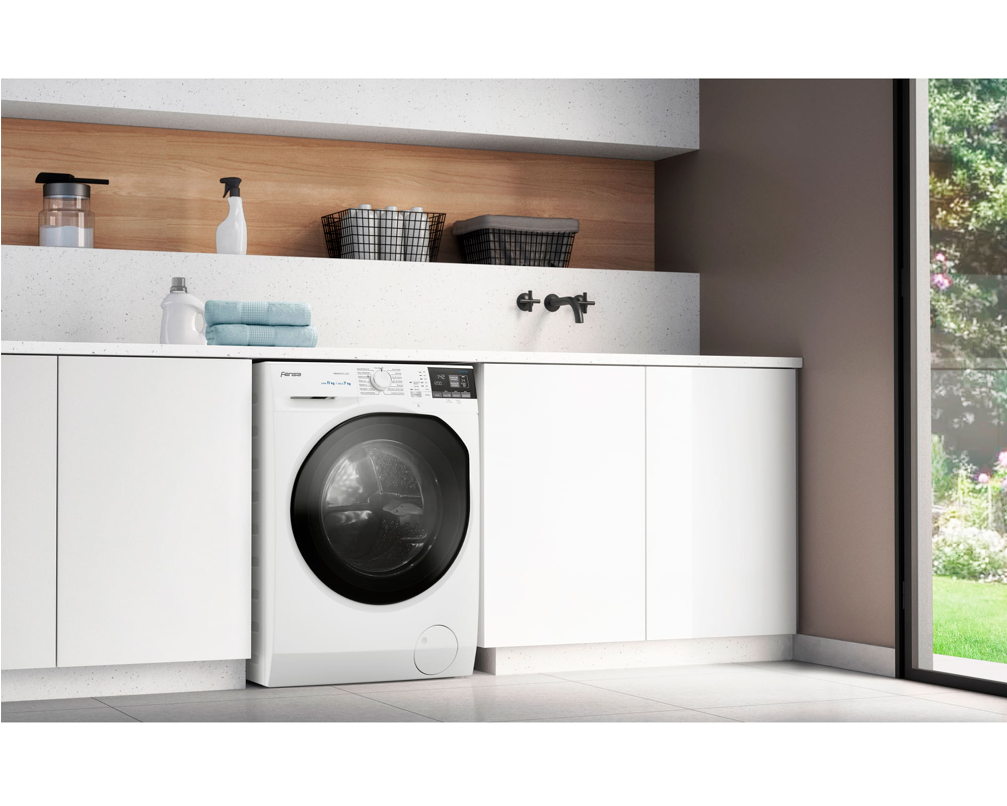 Lavadora secadora carga frontal 11/7 kg Perfect care 11WD blanco